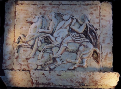 Macedonian Riders, Plaster of Paris, 38 x 60
